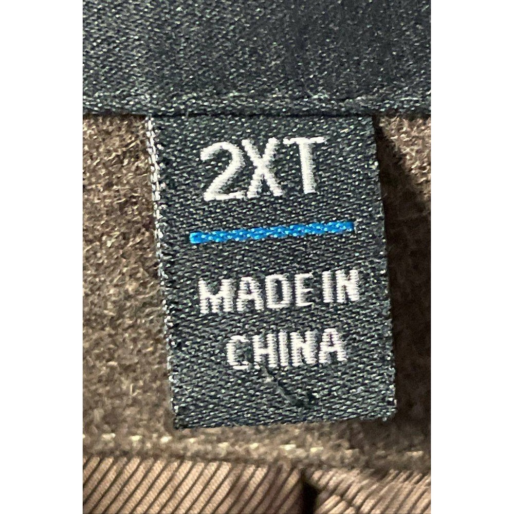 London Fog Mens 2XT Brown Wool Blend Button Front Car Coat‎ Jacket Big and Tall - Picture 4 of 5